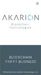Mobile Screenshot of akarion.com