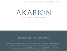Tablet Screenshot of akarion.com